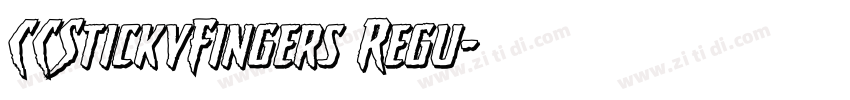CCStickyFingers Regu字体转换